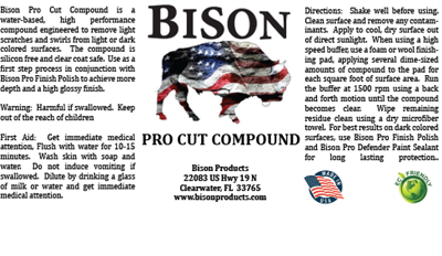Bison Pro Cut Compound, 1 Gallon