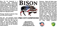 Bison Pro Cut Compound, 1 Quart