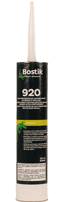 Bostik Marine 920 White, urethane adhesive/sealant, 10.1oz cartridge, Each