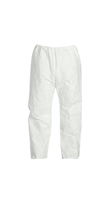 Clean All Products White Tyvex Pants Elastic Waist, 50/box - Large