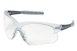 Deuce Smoke Frame Clear Lens Safety Glasses - 12pk
