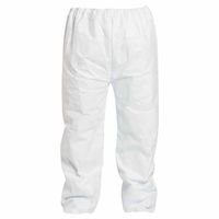 DuPont 350 White Tyvek Pants Elastic Waist, 2X Large, Case of 50