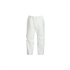 DuPont 350 White Tyvek Pants Elastic Waist,  Large,