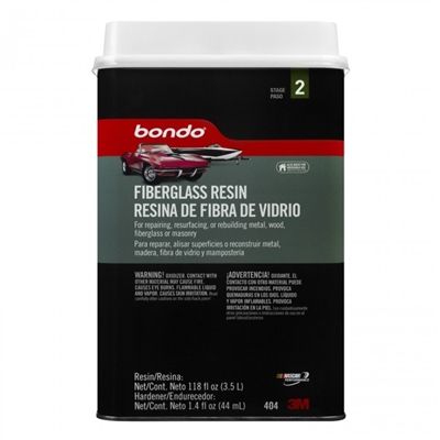 Bondo Fiberglass Resin, 404, 1 Gallon
