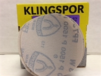Klingspor 5" FP73W Alum Oxide  Abrasive Disc 1500 Grit, Box of 100