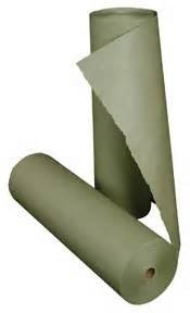 24" x 1000' Green Premium Masking Paper - Bulk Roll 1/sleeve