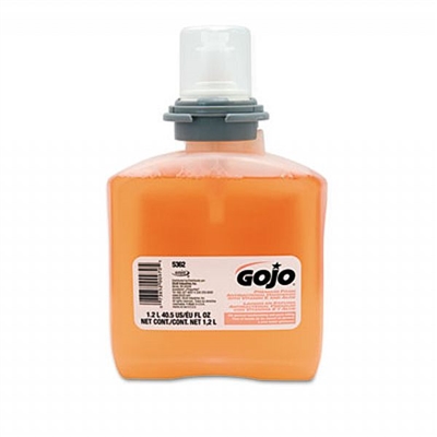 GOJO 5362-02 1200mL Premium Foam Handwash with Skin Conditioners Fresh Fruti Fragrance (Case of 2)