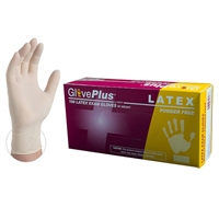 GlovePlus Latex Powder Free  Exam X-Large Gloves, Box of 100