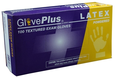 GlovePlus Latex Powdered Exam X-Large Gloves - Case