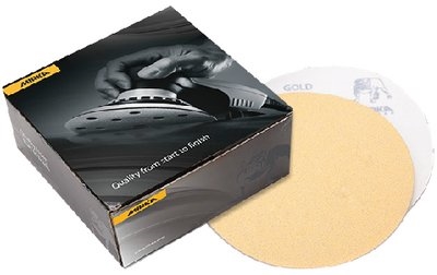 Mirka Gold Bull Dog 6" Alum Oxide PSA Abrasive Disc 800 Grit, 50 discs