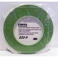 1/4" (6mm) x 55m 233+ green fineline masking tape, 1 roll