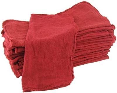 Red Utility Shop Towels, Pack of 100 Rags