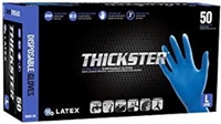 Thickster Latex Powder Free  Exam XLarge Gloves, Box of 100