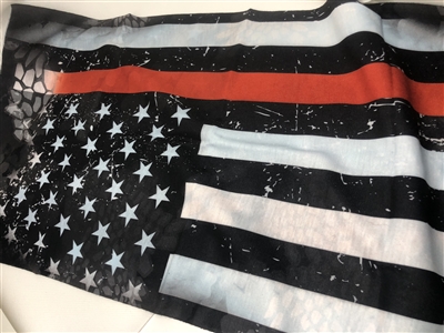 USA Flag UV Neck Gaiter, Red Line