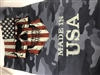 USA Flag UV Neck Gaiter, Skull