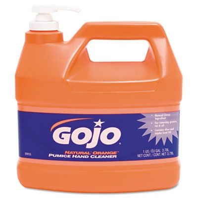 GOJO Orange Pumice Hand Cleaner w/pump, 1 Gallon