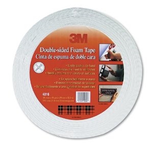 3M Scotch Brand Double Coated Urethane Foam Tape Off White, 3/4"X36 yard