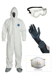 DuPont Tyvek with Nitrile Gloves Kit