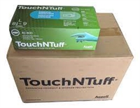 Ansell TouchNTuff 5 mil, Green Nitrile Powder Free Glove, Large,