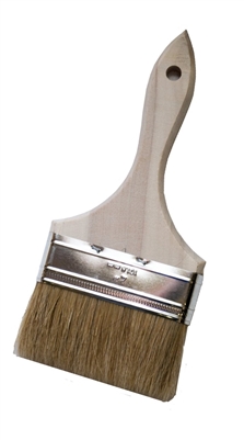 4" Chip Brush 1-1/2" trim Double Thick, white, case of 12