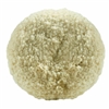 Bison 8" DS 100% Wool Buff Pad - 1.5 Heavy Cut - White