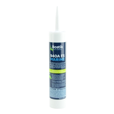 Bostik Marine 940 White Fast Set, adhesive/sealant, 10.1oz cartridge