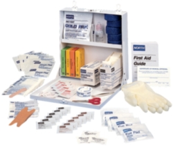 First Aid Kit - 50 Person, Metal Wall Mount