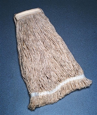 24oz Rayon Mop Head, Sewn 2x's, 1-1/4" Wide Band, 12 per Case
