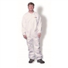 Clean All Products White Tyvek Coveralls, Zipper Front, 25/cs -Large