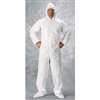 Clean All Products White Tyvek Coveralls, Zipper Front, Hood, Boots, 25/cs -XLarge