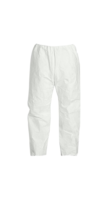 Clean All Products White Tyvex Pants Elastic Waist, 50/box - X Large