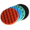 7.5" X 1.5" European Convoluted Foam Face Center Ring Buffing Pad - Red