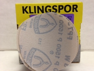 Klingspor 5" FP73W Alum Oxide  Abrasive Disc 1500 Grit, Box of 100