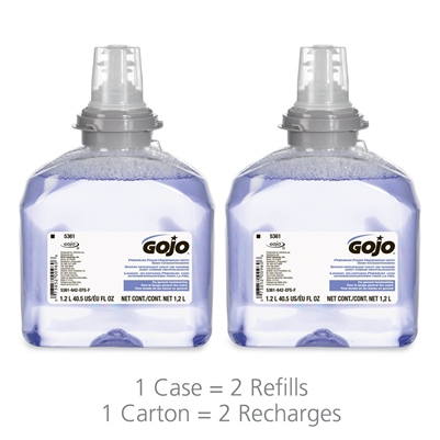 GOJO Premium Foam Handwash with Skin Conditioners (Case of 2)