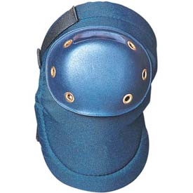 Hard Cap Knee Pads, Adjustable Strap, Value Contoured, One Size Fits All, Blue, 1 Pair