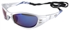 3M Fuel Safety Glasses with Silver Frame and Blue Mirror Lens