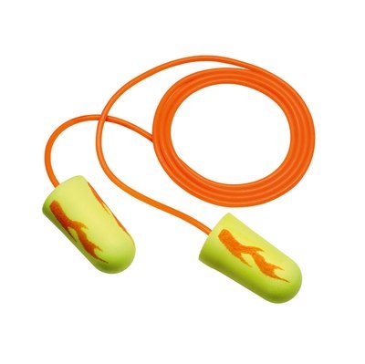 3M Yellow Neon Blasts Earplugs (Corded), 200 pair/bx