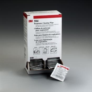 3M 504 Respirator Cleaning Wipes, 100 / Pack
