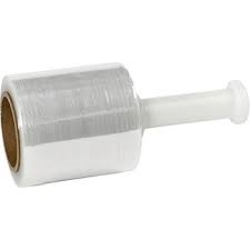 5" x 1000' 90 Gauge Extended Core Mini Stretch Wrap Film, Case of 12 Rolls