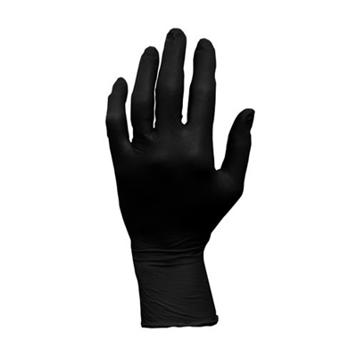 ProWorks Black Nitrile Powder Free Gloves, 6 mil box of 100