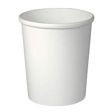 Flex Double Poly Paper Food Container 32oz, White