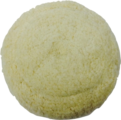7.5" x 1.5" pile 100% Wool 4ply Grip Compounding Pad- White