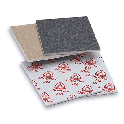 Ultraflex Sanding Pads 4.5" x 5.5" A/O - 180 Grit, Box of 10