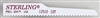 Sterling 3 5/8" x 1/2" x 1/4" Air Saw Blade, 18TPI, 100 Blades