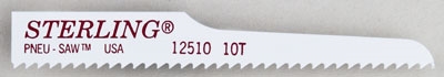 3 5/8" x 1/2" x 1/4" Air Saw Blade, 18TPI, 100 Blades
