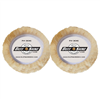 Buff N Shine 3" x .5" pile 100% Wool 4Ply Twist Grip Polishing/Finishing Pad - White, 2 pack